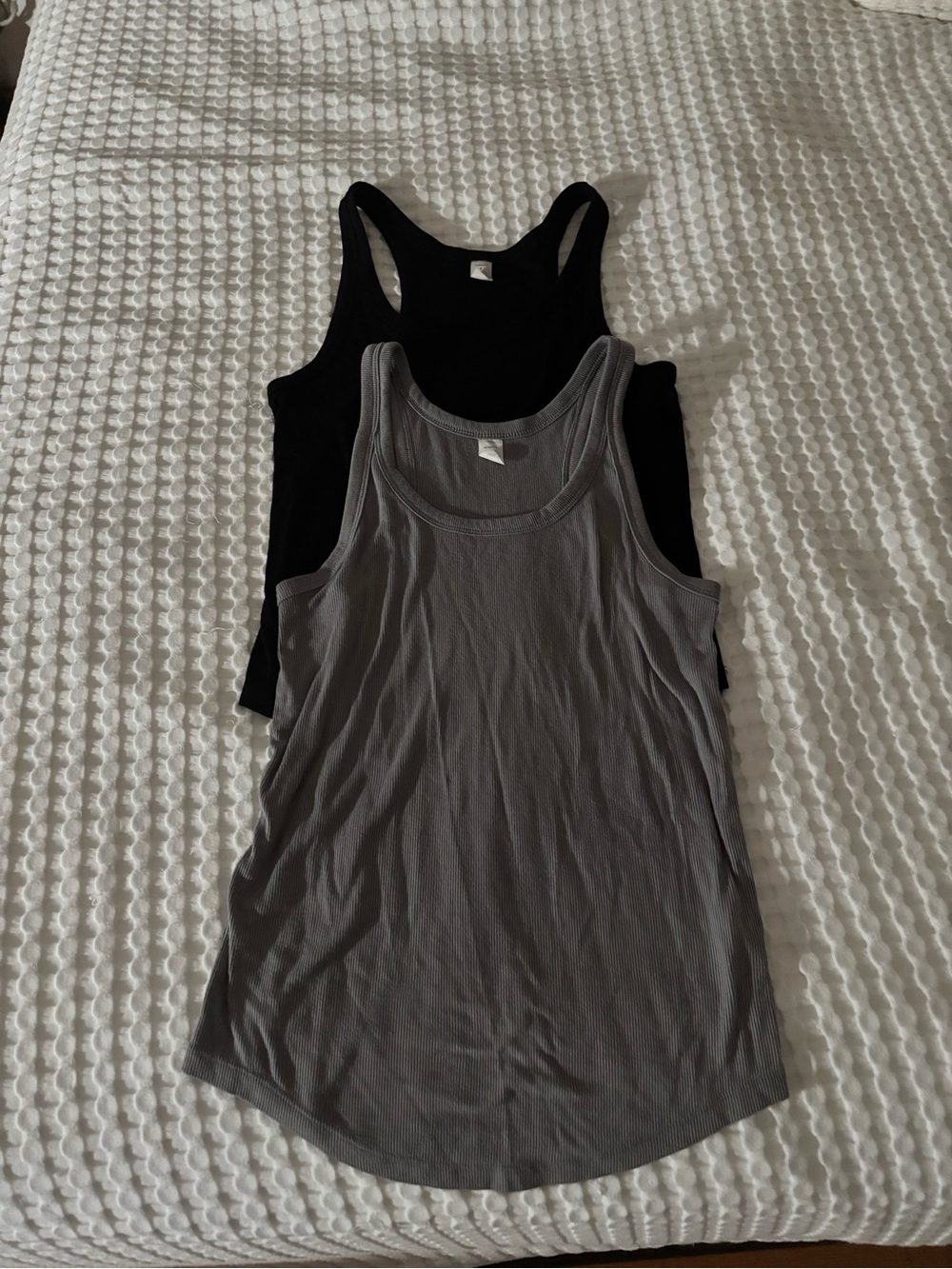 Everyday Racerback Tank Tops - Black & Gray - Old Navy